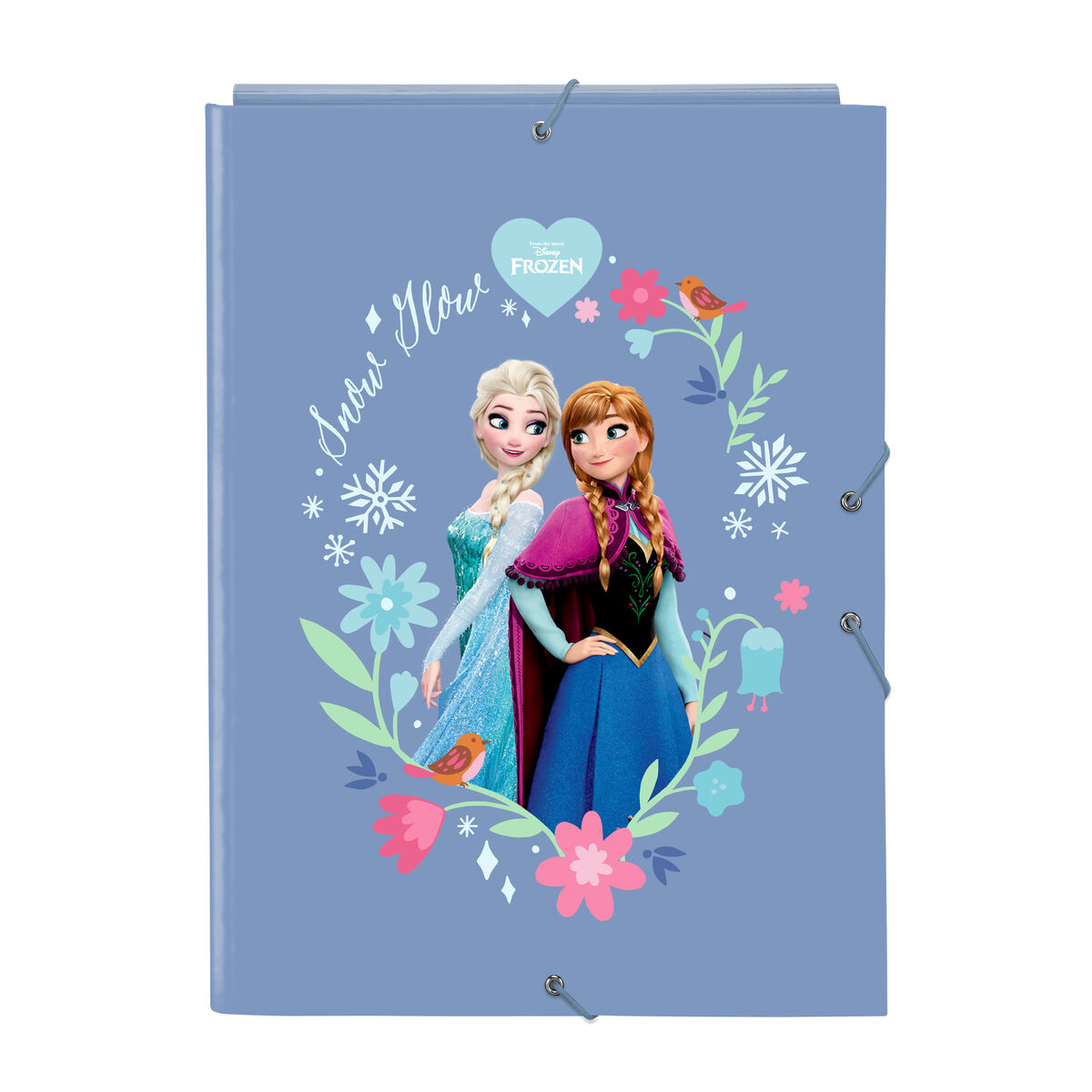Ring binder Frozen Blue A4 26 x 33.5 x 2.5 cm Ring binder Frozen Blue A4 26 x 33.5 x 2.5 cm