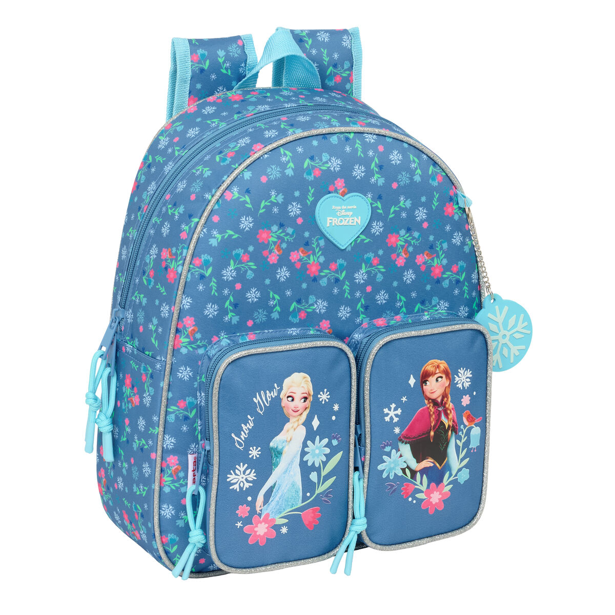 School Bag Frozen Blue 28 x 34 x 10 cm