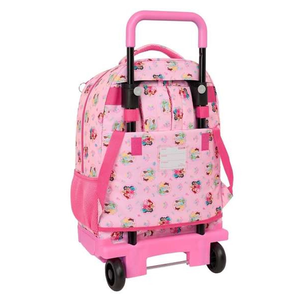 School Rucksack with Wheels Disney Princess Pink 33 x 45 x 22 cm