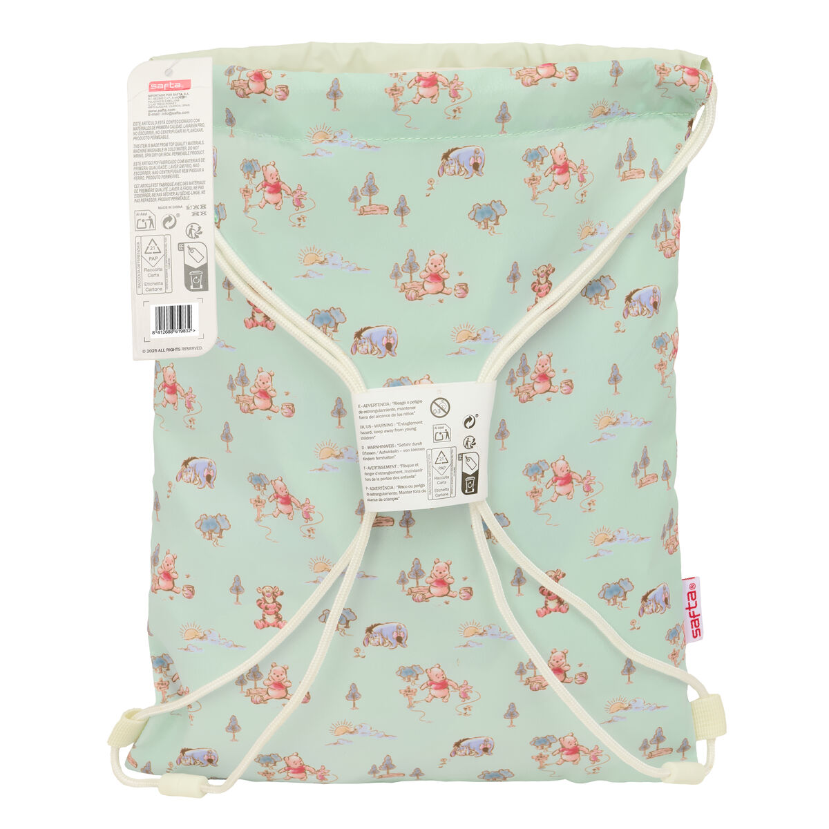 Backpack with Strings Winnie The Pooh 26 x 34 x 1 cm