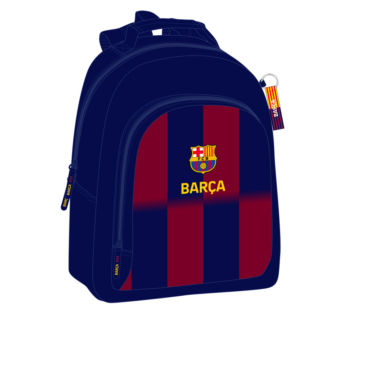 School Bag F.C. Barcelona Blue Maroon 32 x 42 x 15 cm School Bag F.C. Barcelona Blue Maroon 32 x 42 x 15 cm