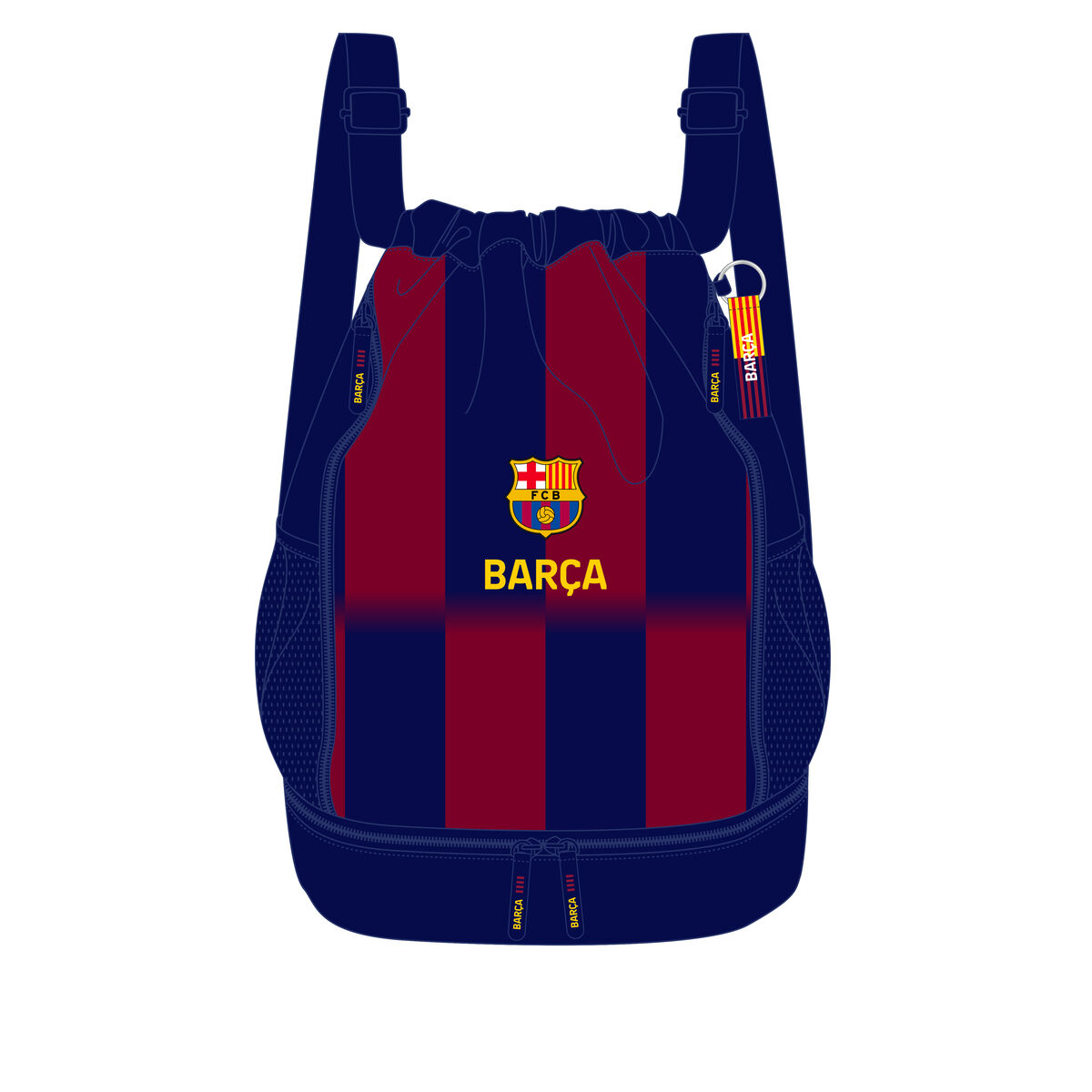 School Bag F.C. Barcelona Blue Maroon 35 x 40 x 1 cm