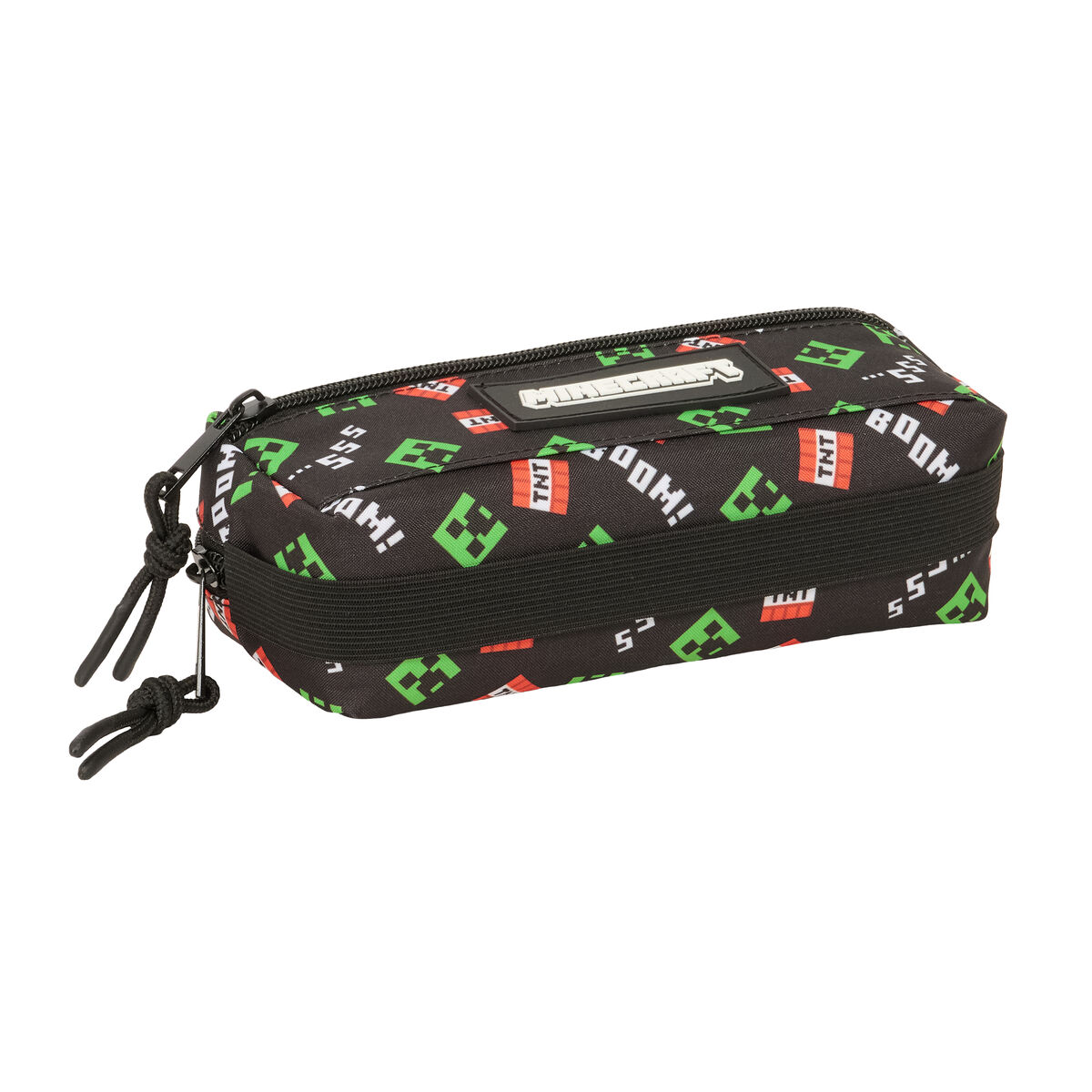 Triple Carry-all Minecraft Black 22 x 8,5 x 6 cm