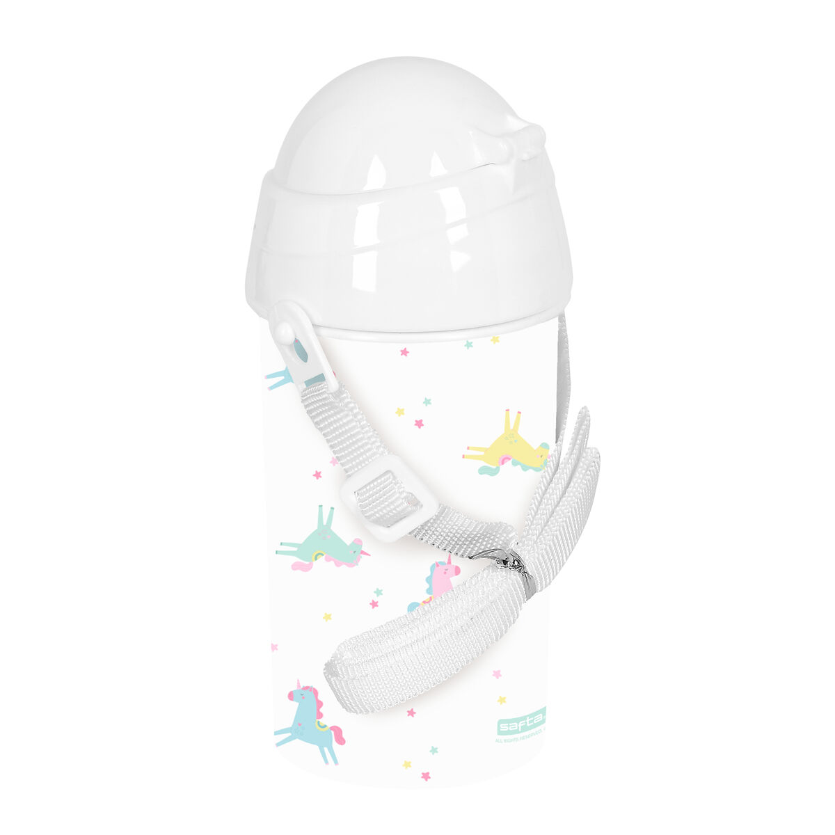 Water bottle Safta Unicornio PVC 500 ml