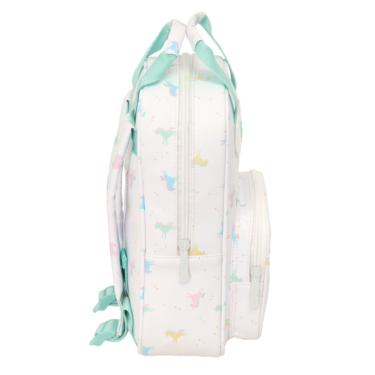 School Bag Safta Unicornio Beige 20 x 28 x 8 cm
