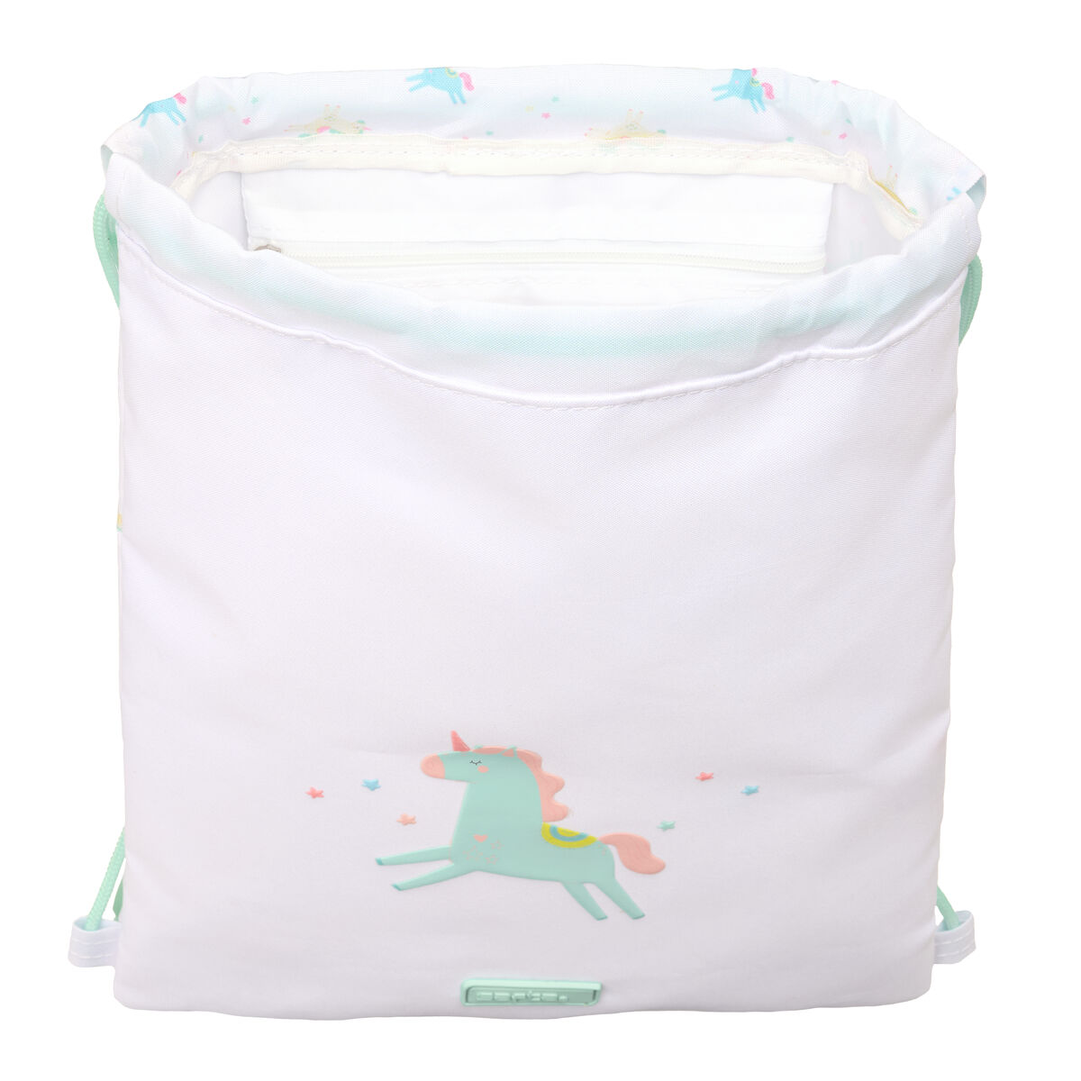 Backpack with Strings Safta Unicornio Beige 26 x 34 x 1 cm