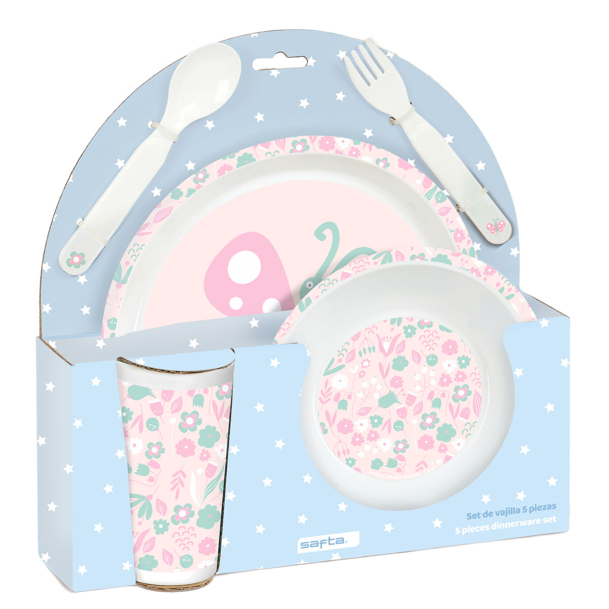 Childrens Dinner Set Safta Mariposa PVC