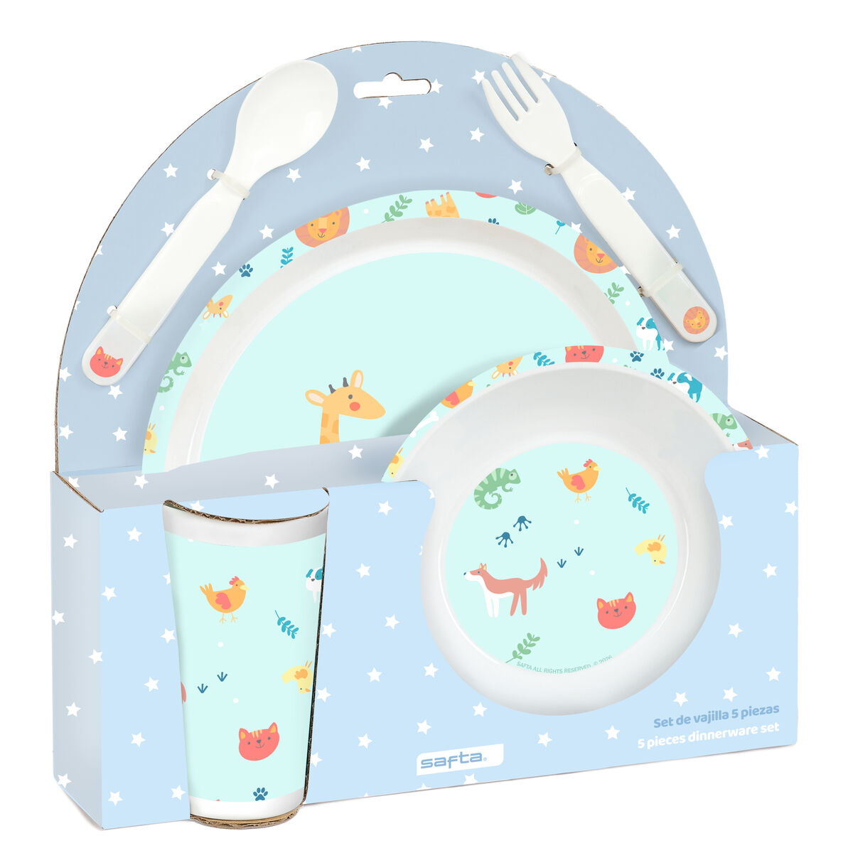 Childrens Dinner Set Safta Pandi PVC