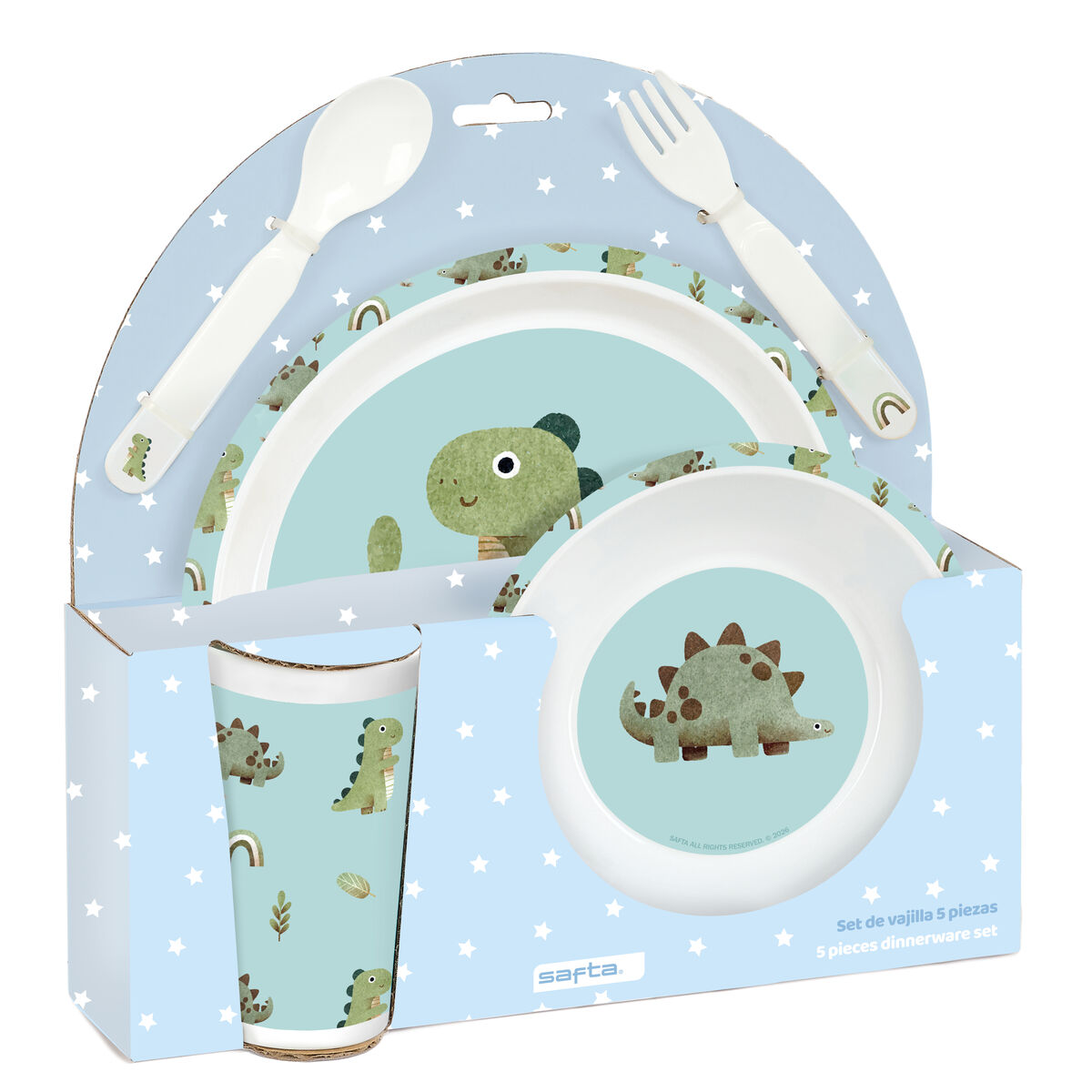 Childrens Dinner Set Safta Dinos PVC