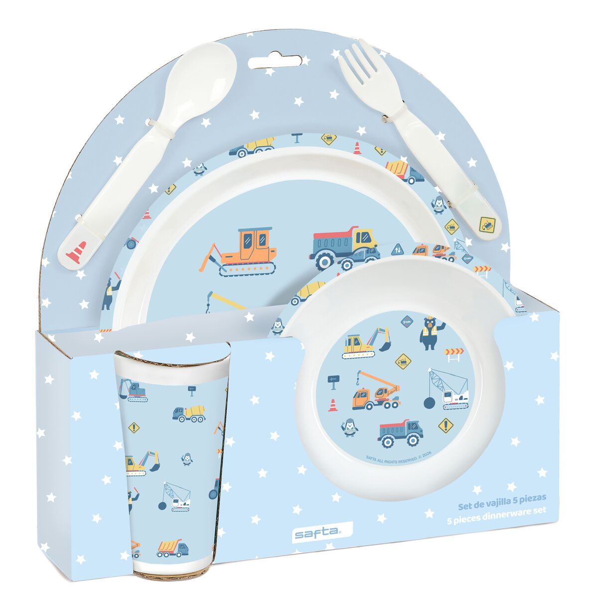 Childrens Dinner Set Safta Gruas PVC