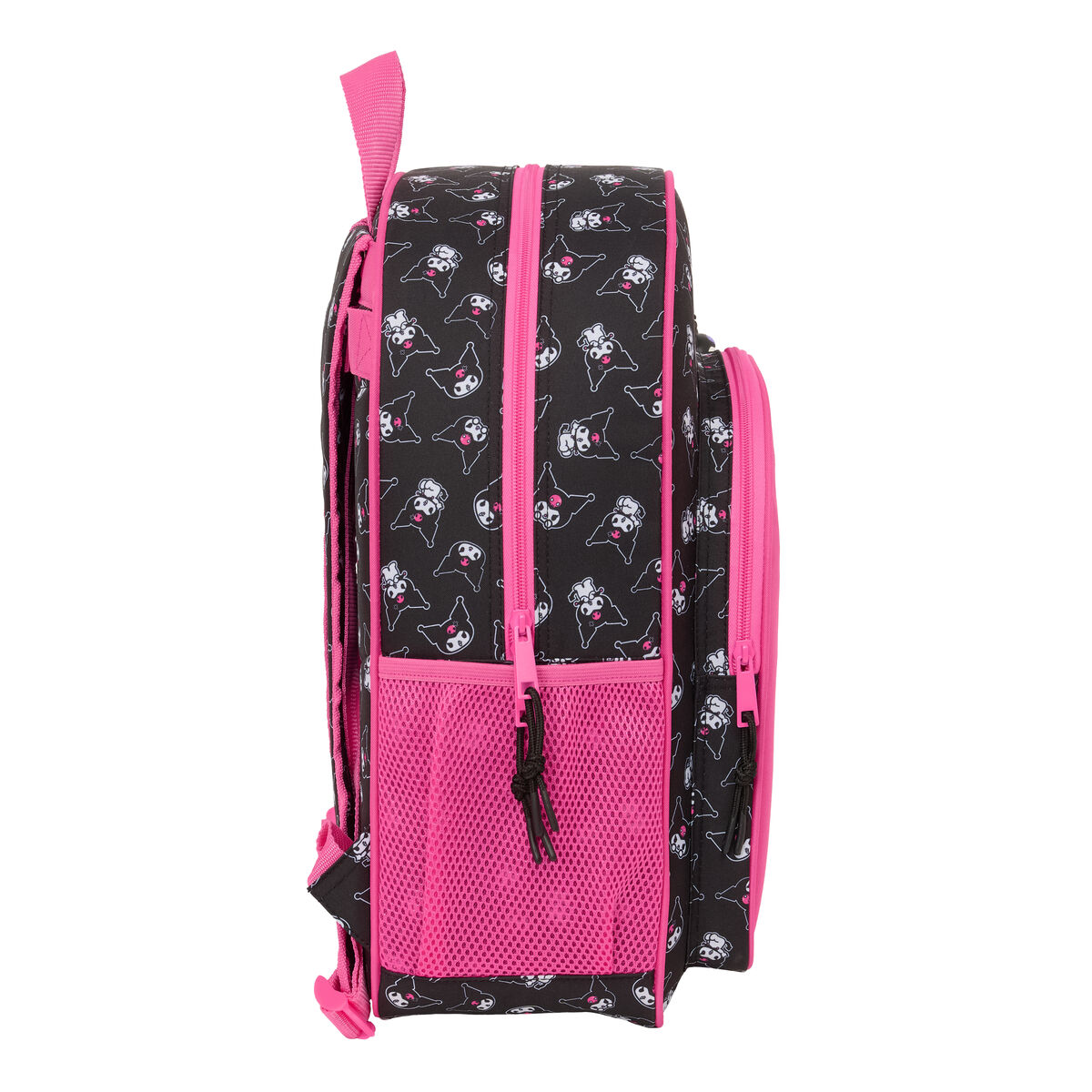 School Bag Kuromi Black Fuchsia 33 x 42 x 14 cm
