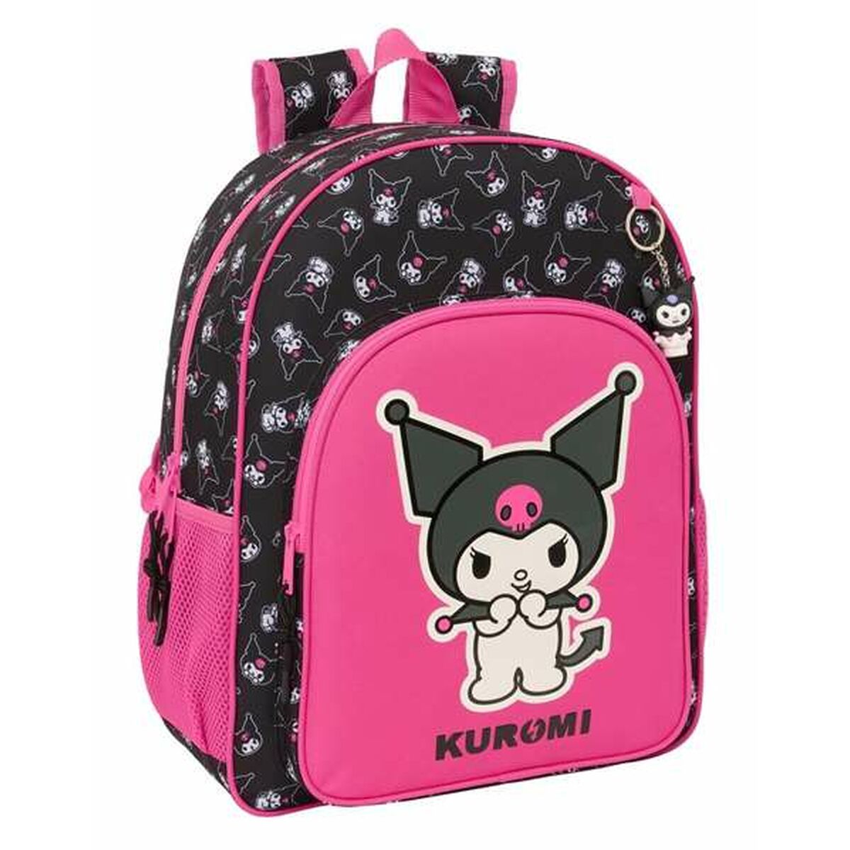 School Bag Kuromi Black Fuchsia 33 x 42 x 14 cm School Bag Kuromi Black Fuchsia 33 x 42 x 14 cm