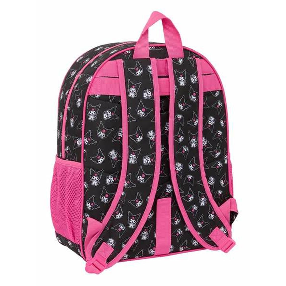 School Bag Kuromi Black Fuchsia 33 x 42 x 14 cm