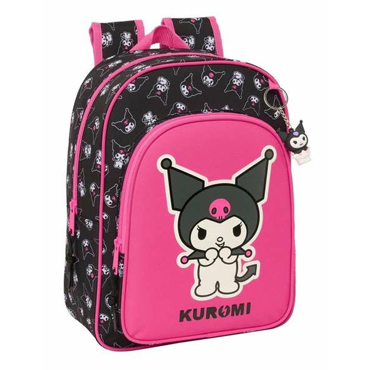 School Bag Kuromi Black Fuchsia 26 x 34 x 11 cm School Bag Kuromi Black Fuchsia 26 x 34 x 11 cm