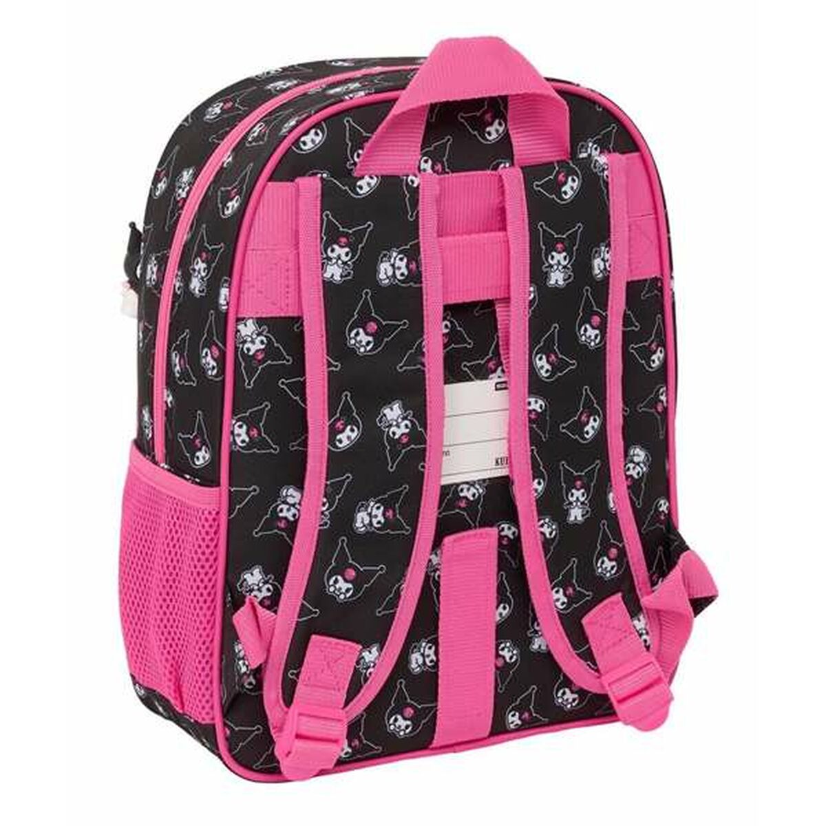 School Bag Kuromi Black Fuchsia 26 x 34 x 11 cm