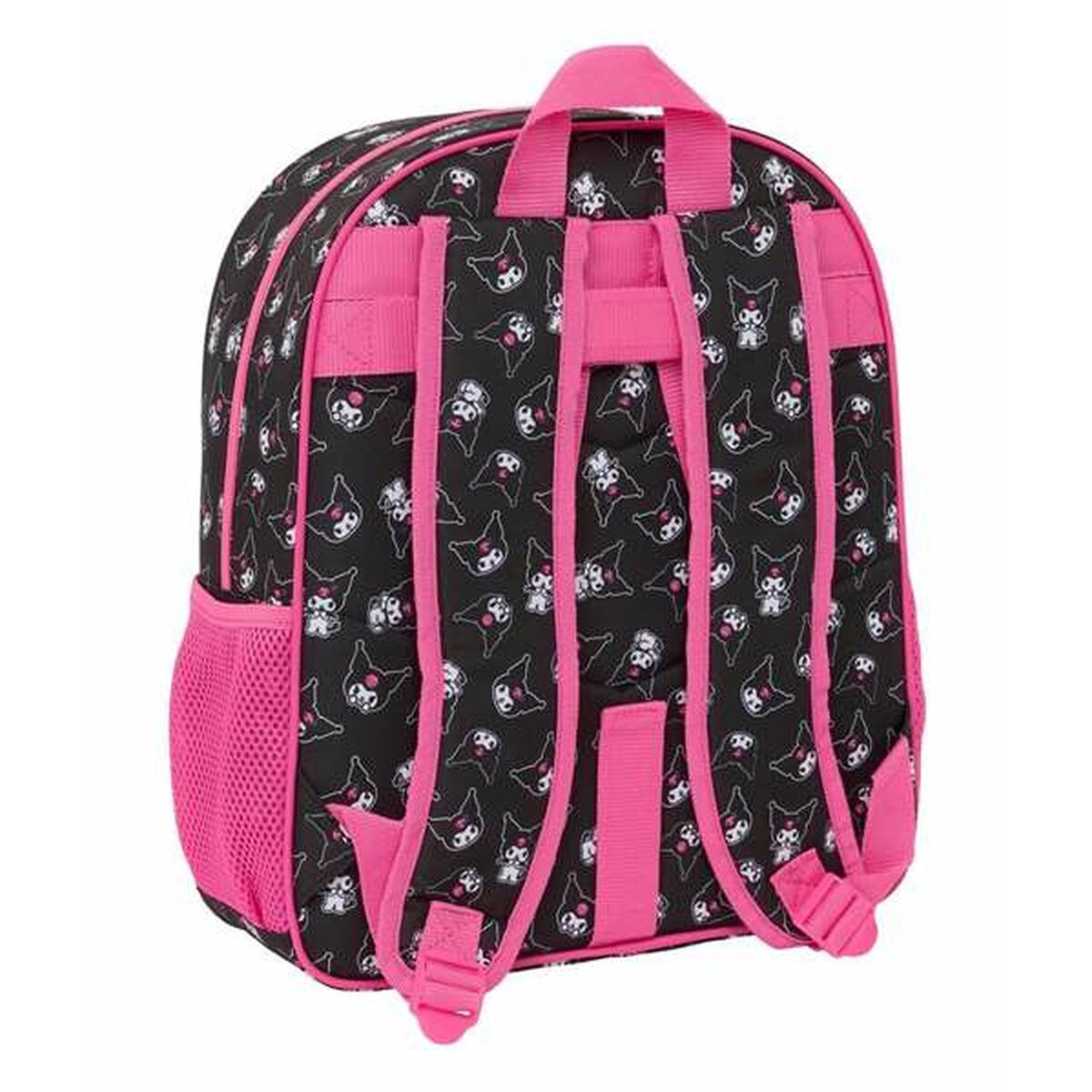 School Bag Kuromi Black Fuchsia 32 x 38 x 12 cm