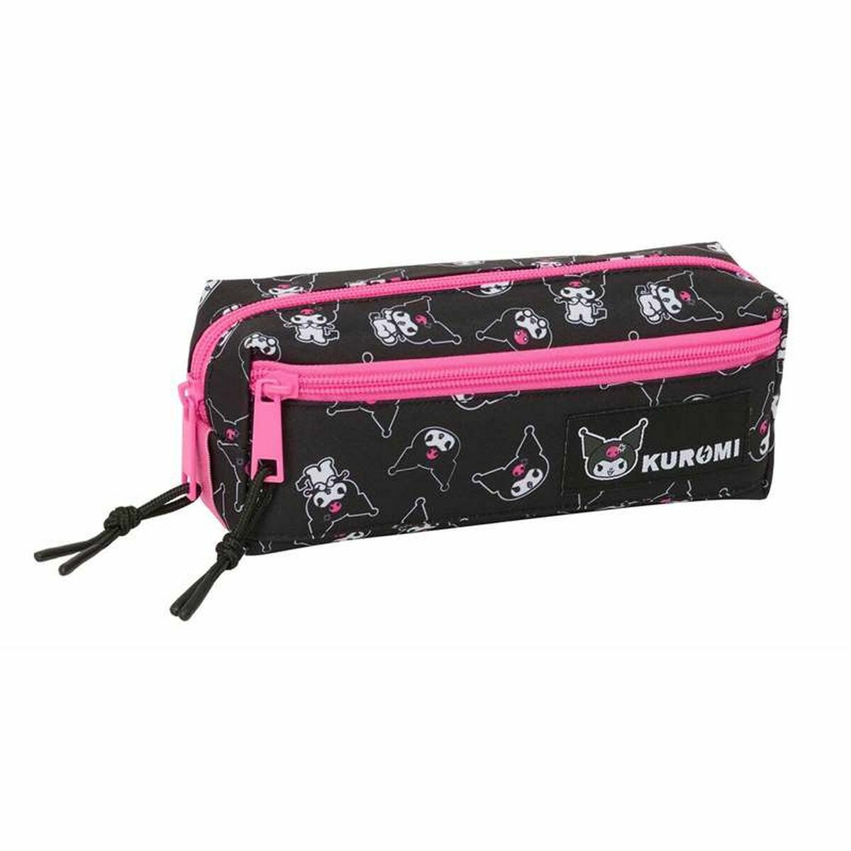 Triple Carry-all Kuromi Black Fuchsia 22 x 8,5 x 6 cm Triple Carry-all Kuromi Black Fuchsia 22 x 8,5 x 6 cm