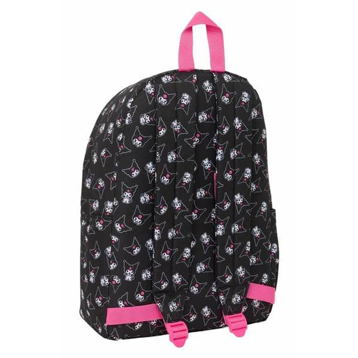 School Bag Kuromi Black Fuchsia 31 x 43 x 13 cm