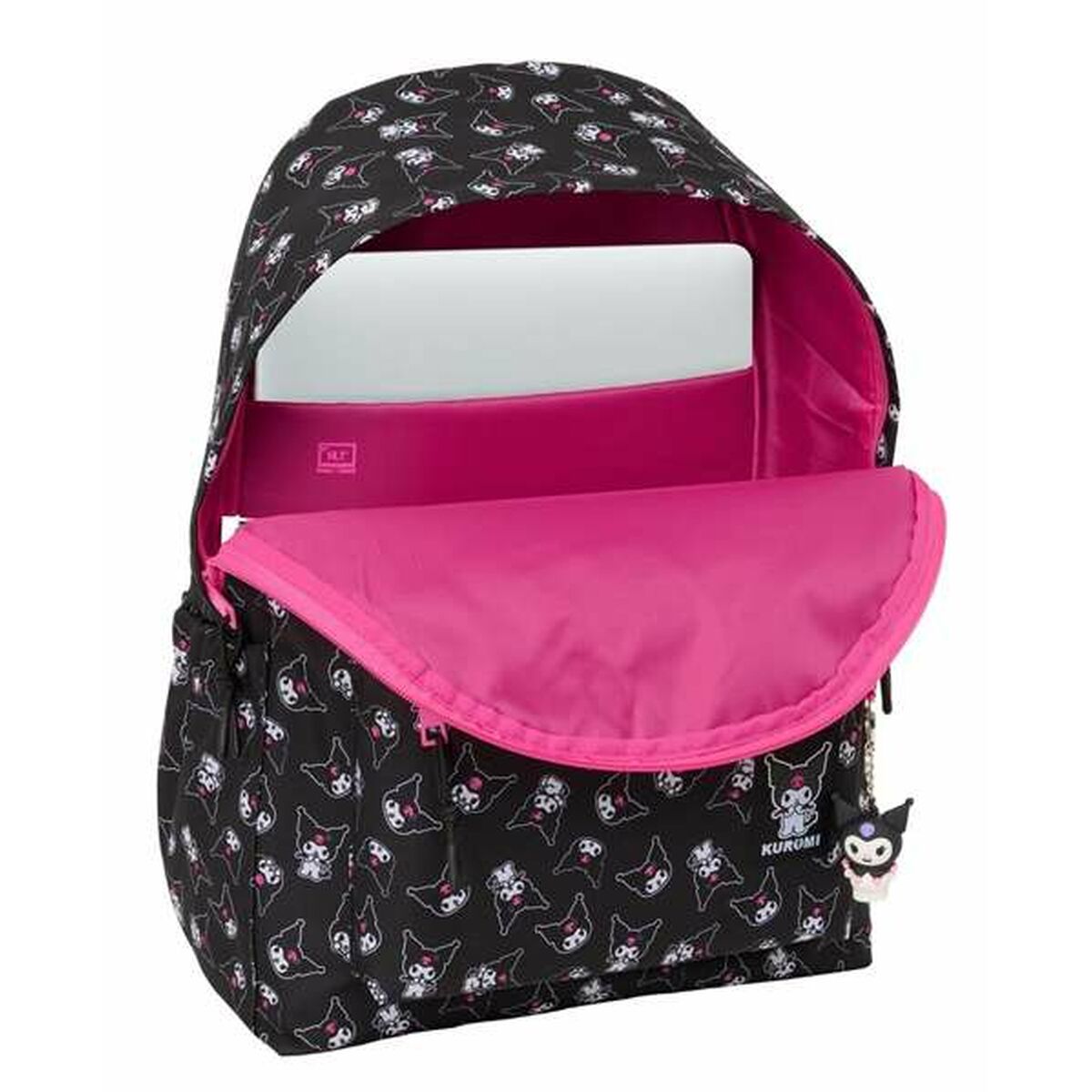 School Bag Kuromi Black Fuchsia 31 x 43 x 13 cm