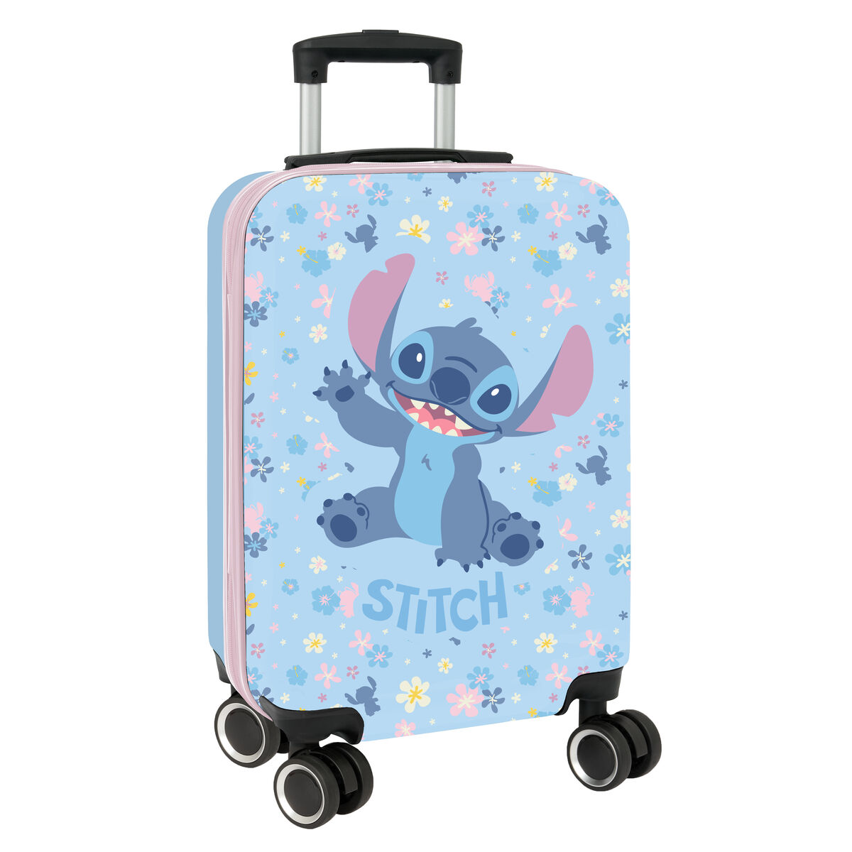 Cabin Trolley Stitch HAPPY Celeste 20” 20 L 34,5 x 55 x 20 cm Cabin Trolley Stitch HAPPY Celeste 20” 20 L 34,5 x 55 x 20 cm
