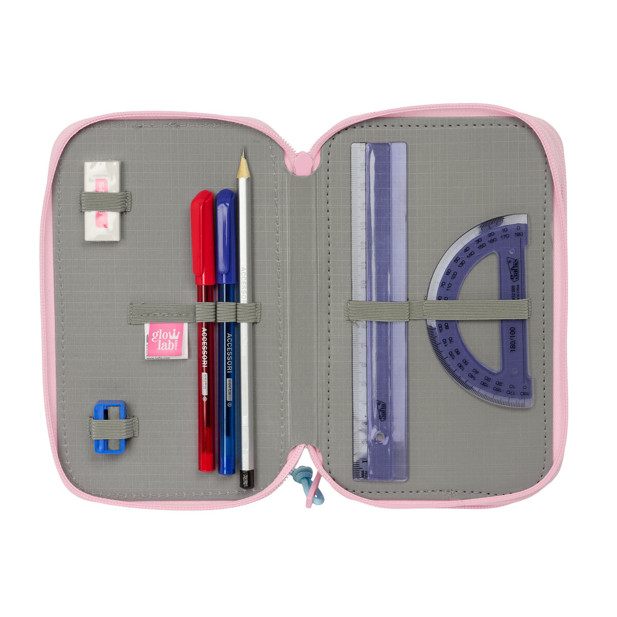 Holdall Glow Lab Pink 12,5 x 19,5 x 5,5 cm 37 Pieces