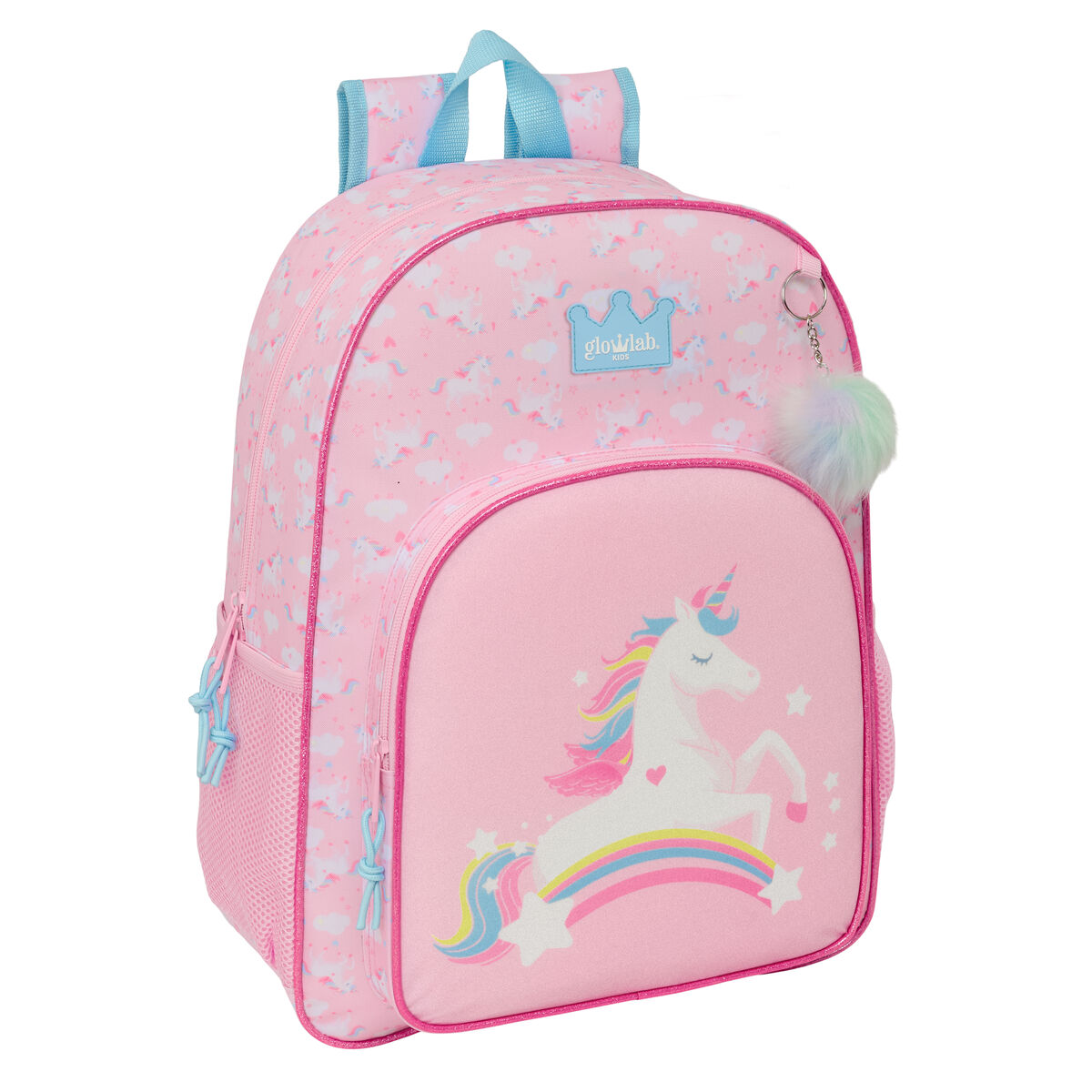 School Bag Glow Lab Pink 33 x 42 x 14 cm
