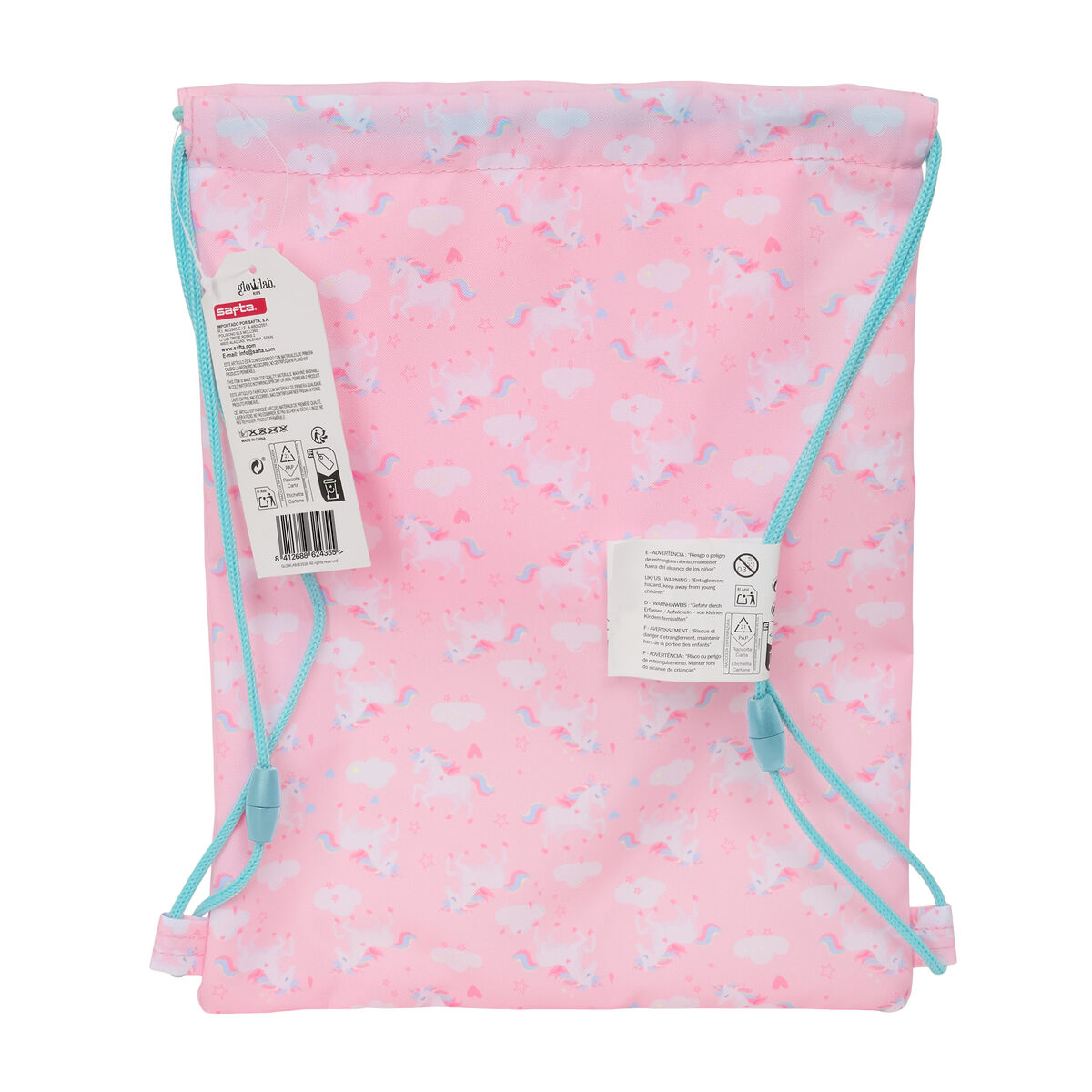 Backpack with Strings Glow Lab Pink 26 x 34 x 1 cm