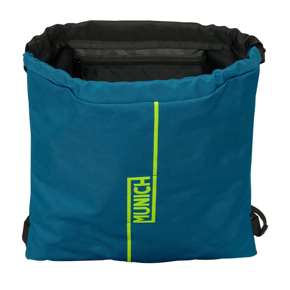 Backpack with Strings Munich Land Black Green 35 x 40 x 1 cm