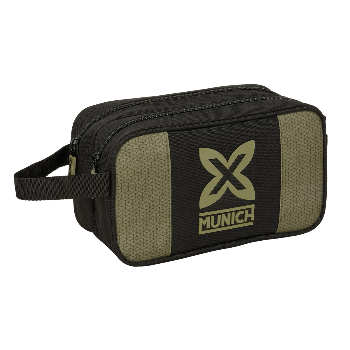 Travel Vanity Case Munich West Black Green 26 x 15 x 12.5 cm Travel Vanity Case Munich West Black Green 26 x 15 x 12.5 cm