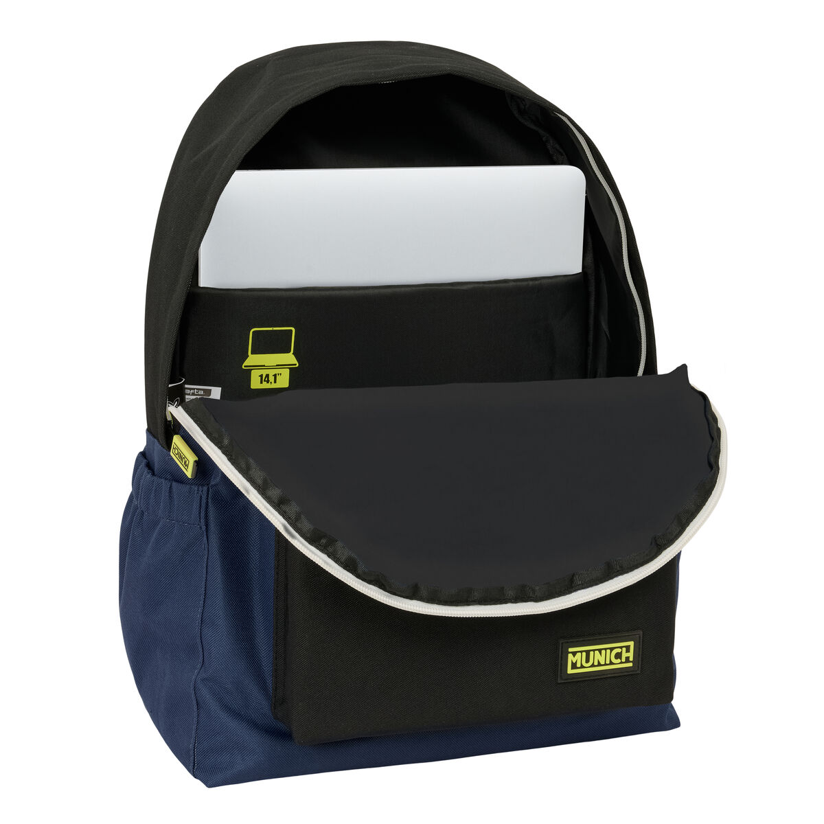 School Bag Munich Track Blue Black 31 x 43 x 13 cm