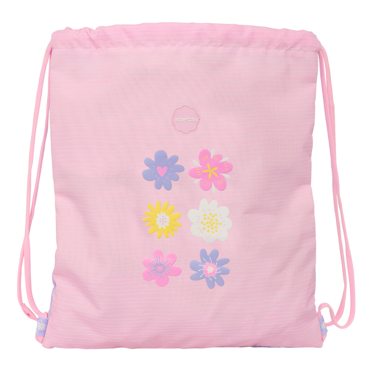 Backpack with Strings Safta Bouquet Pink Lilac 35 x 40 x 1 cm