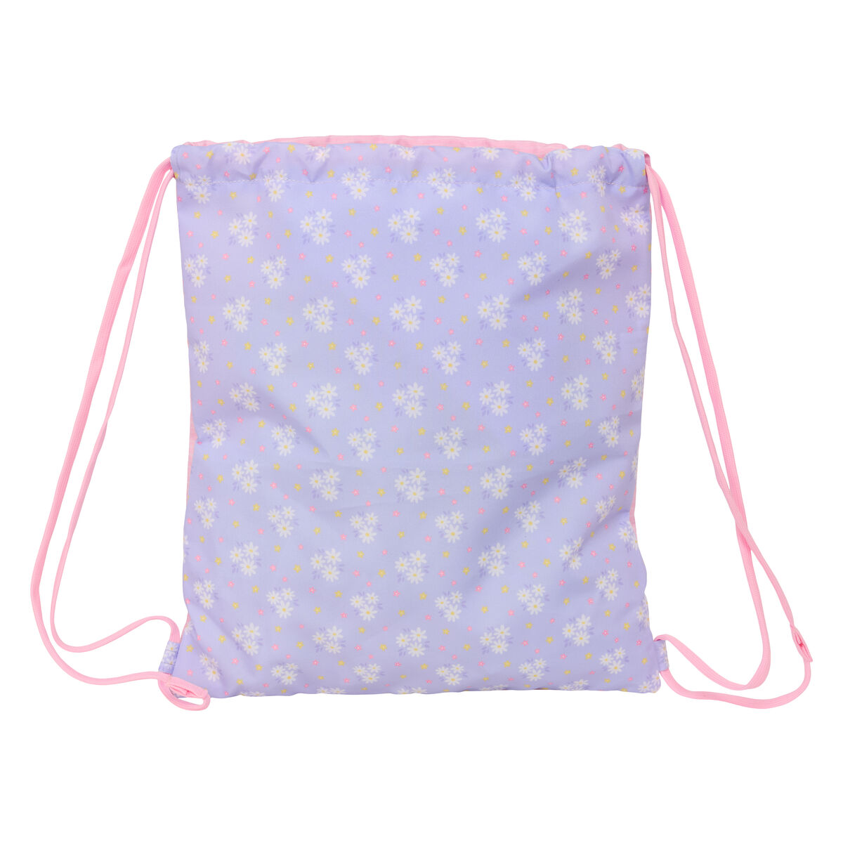 Backpack with Strings Safta Bouquet Pink Lilac 35 x 40 x 1 cm
