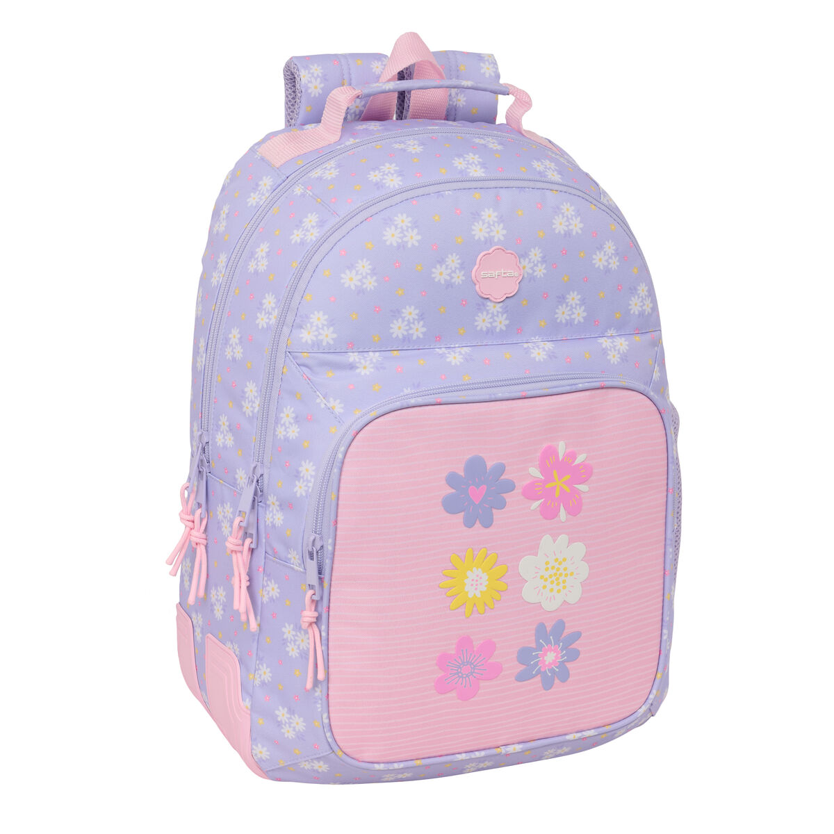 School Bag Safta Bouquet Pink Lilac 32 x 42 x 15 cm School Bag Safta Bouquet Pink Lilac 32 x 42 x 15 cm