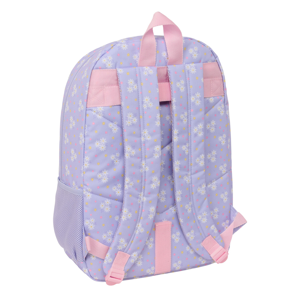School Bag Safta Bouquet Pink Lilac 30 x 46 x 14 cm