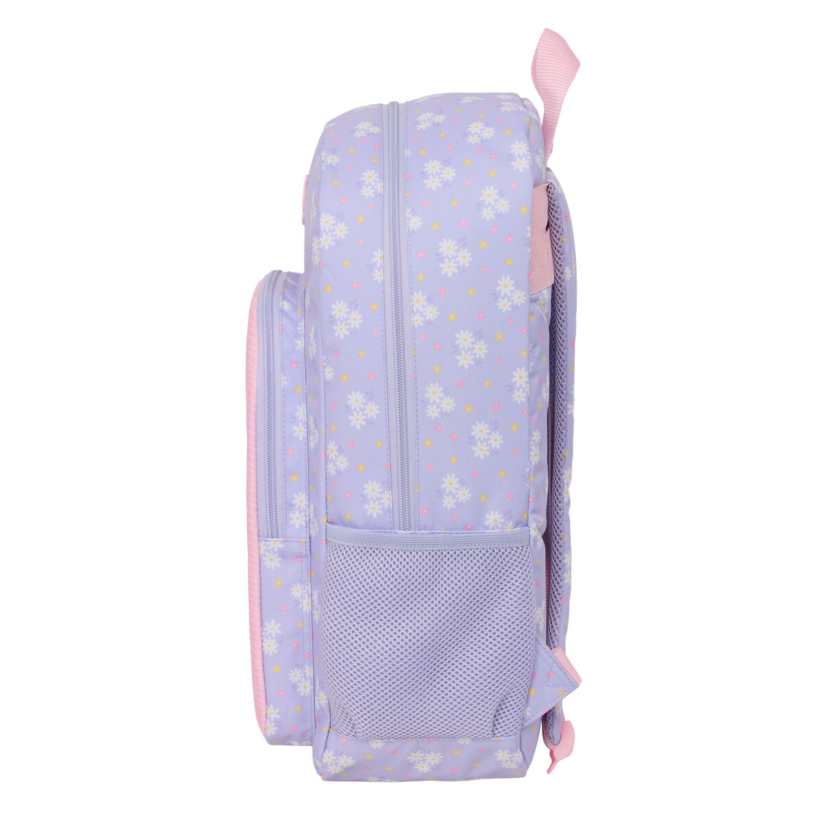 School Bag Safta Bouquet Pink Lilac 30 x 46 x 14 cm