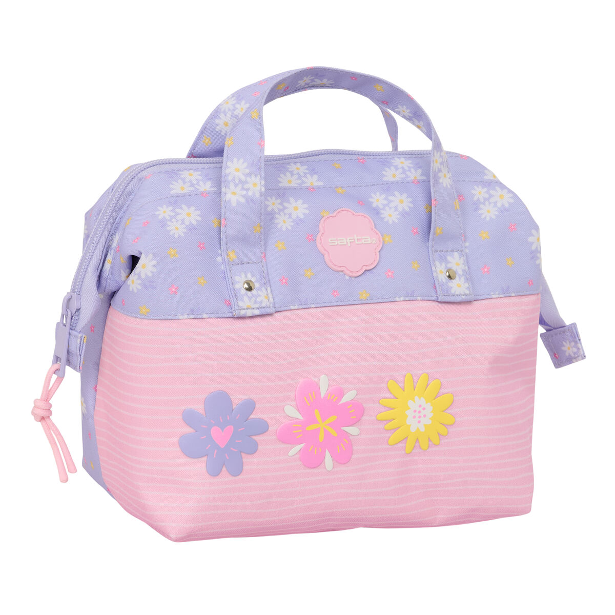Travel Vanity Case Safta Bouquet Pink Lilac 26.5 x 17.5 x 12.5 cm