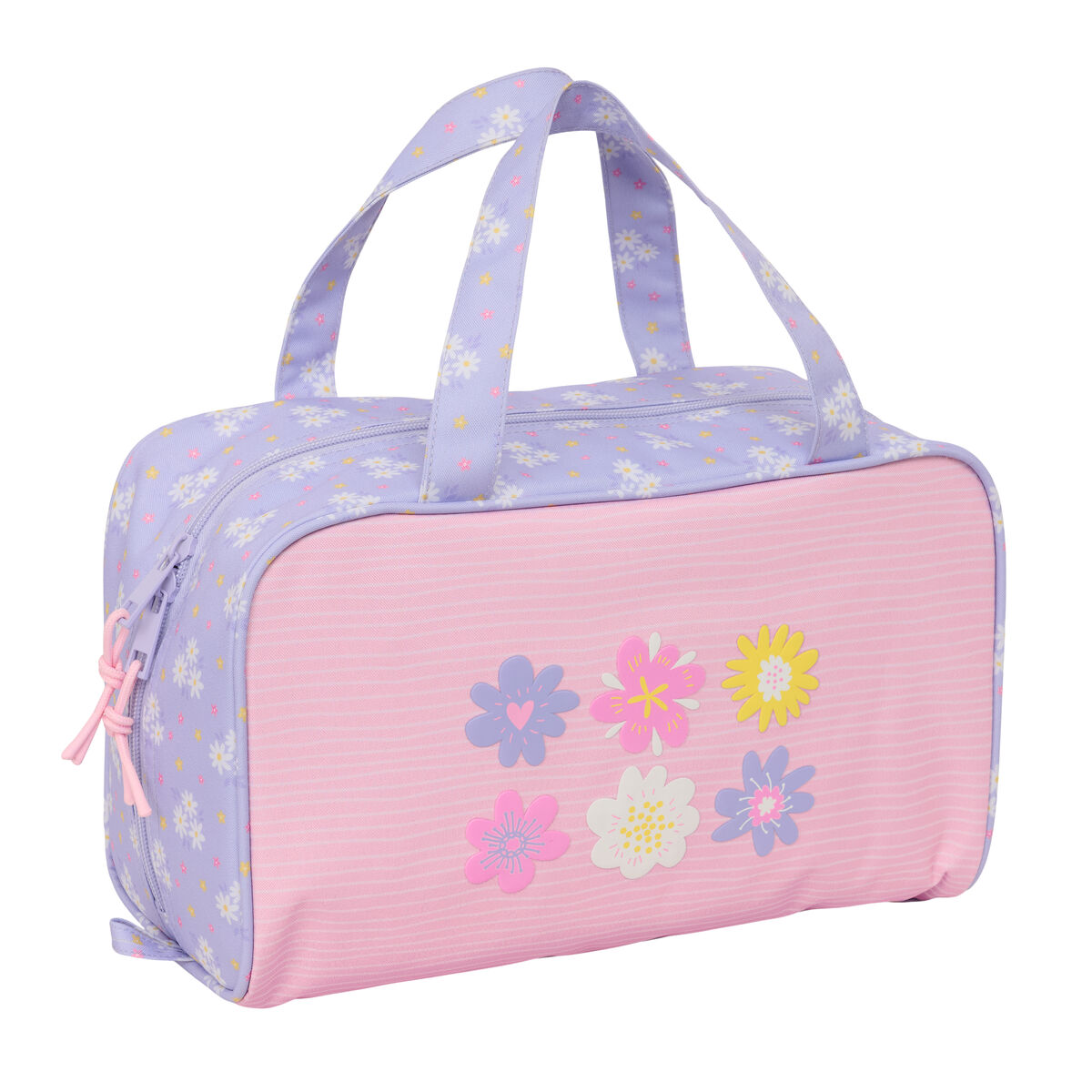 Travel Vanity Case Safta Bouquet Pink Lilac 31 x 14 x 19 cm