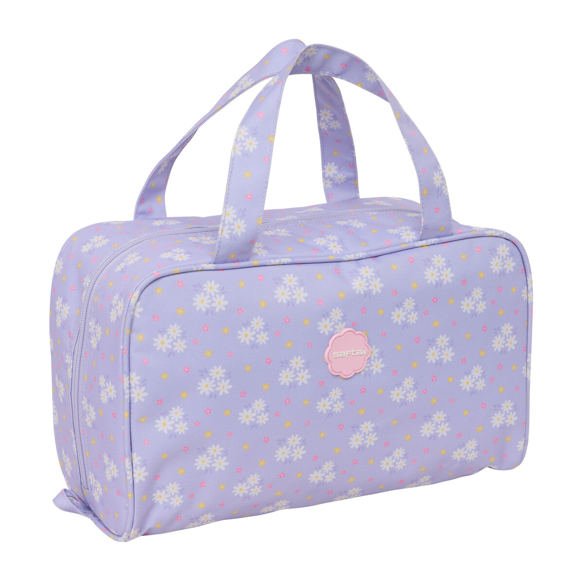 Travel Vanity Case Safta Bouquet Pink Lilac 31 x 14 x 19 cm