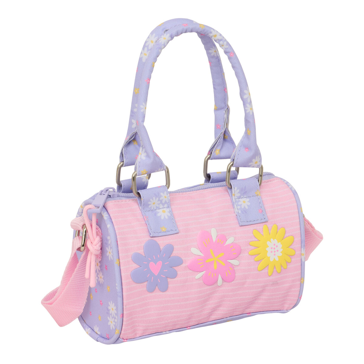 Shoulder Bag Safta Bouquet Pink Lilac Shoulder Bag Safta Bouquet Pink Lilac