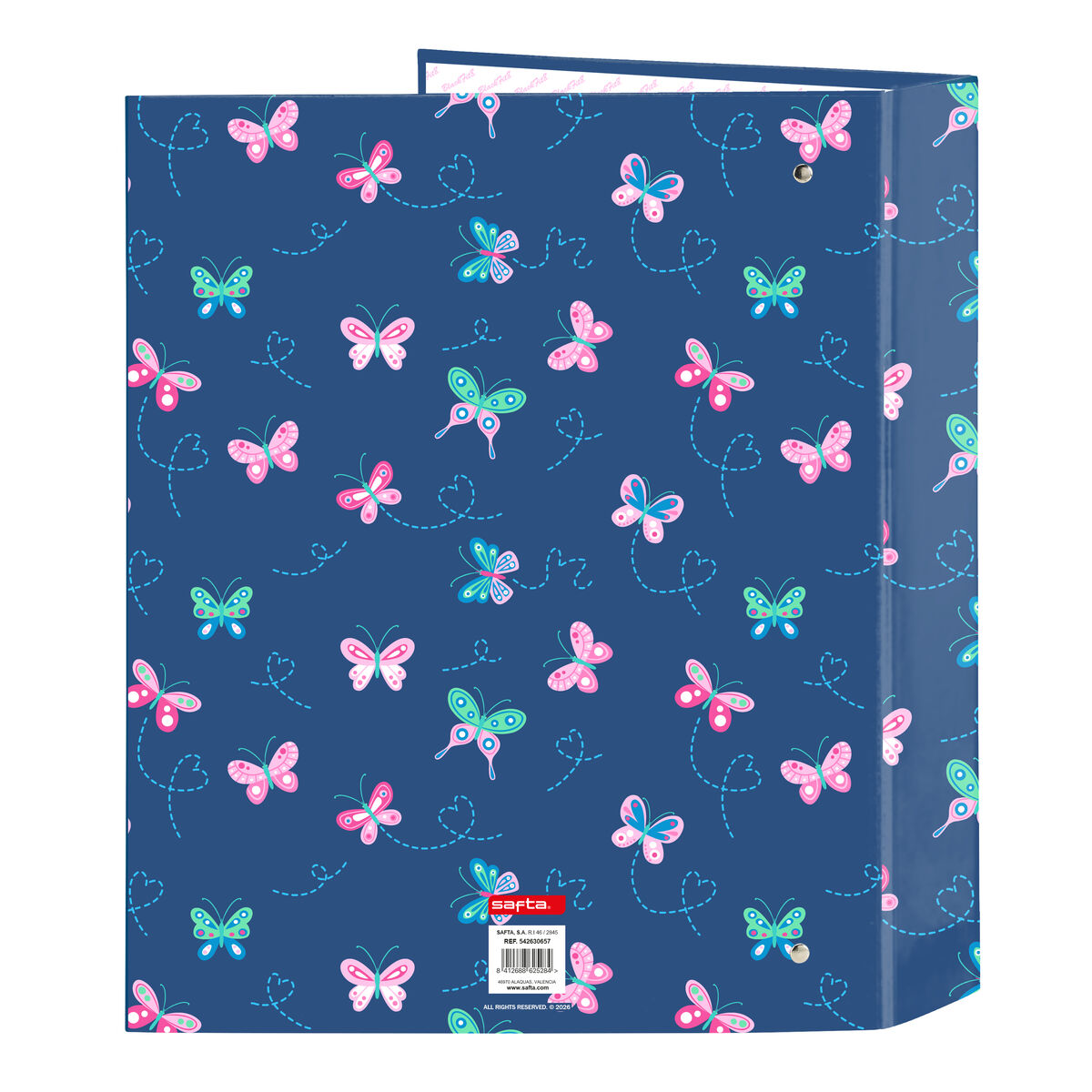 Ring binder BlackFit8 Mariposas Multicolour A4 27 x 33 x 6 cm
