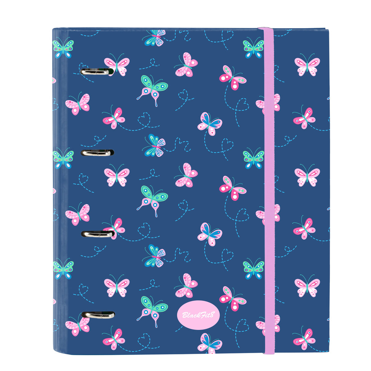 Ring binder BlackFit8 Mariposas Multicolour 27 x 32 x 3.5 cm Ring binder BlackFit8 Mariposas Multicolour 27 x 32 x 3.5 cm