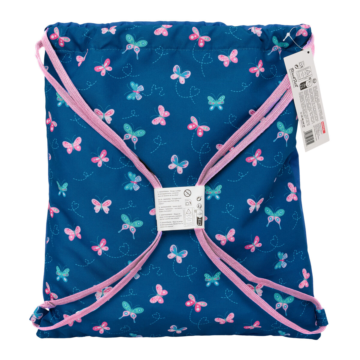 Backpack with Strings BlackFit8 Mariposas Multicolour 35 x 40 x 1 cm