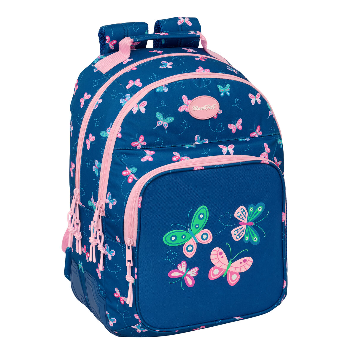 School Bag BlackFit8 Mariposas Multicolour 32 x 42 x 15 cm School Bag BlackFit8 Mariposas Multicolour 32 x 42 x 15 cm