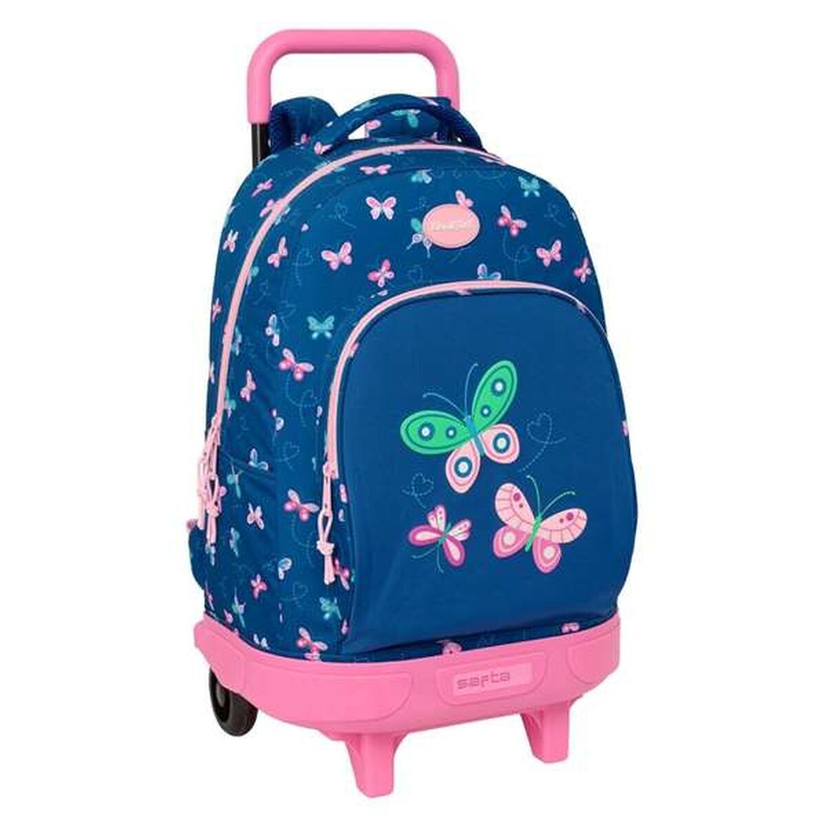 School Rucksack with Wheels BlackFit8 Mariposas Multicolour 33 x 45 x 22 cm Butterflies School Rucksack with Wheels BlackFit8 Mariposas Multicolour 33 x 45 x 22 cm Butterflies