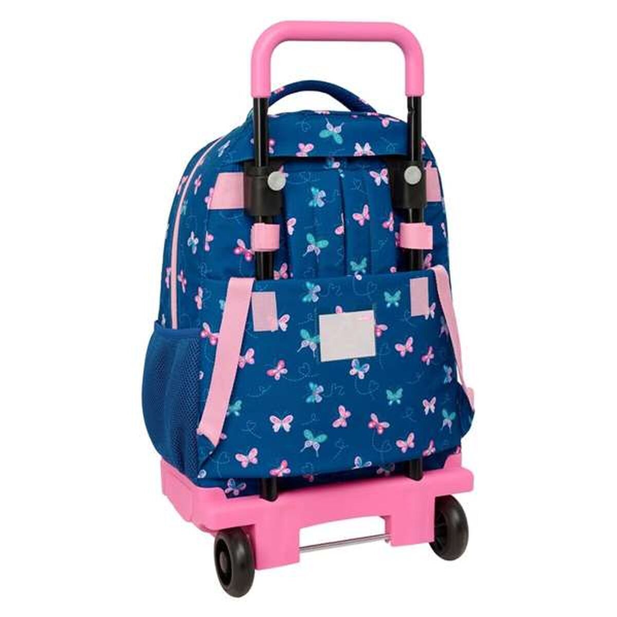 School Rucksack with Wheels BlackFit8 Mariposas Multicolour 33 x 45 x 22 cm Butterflies