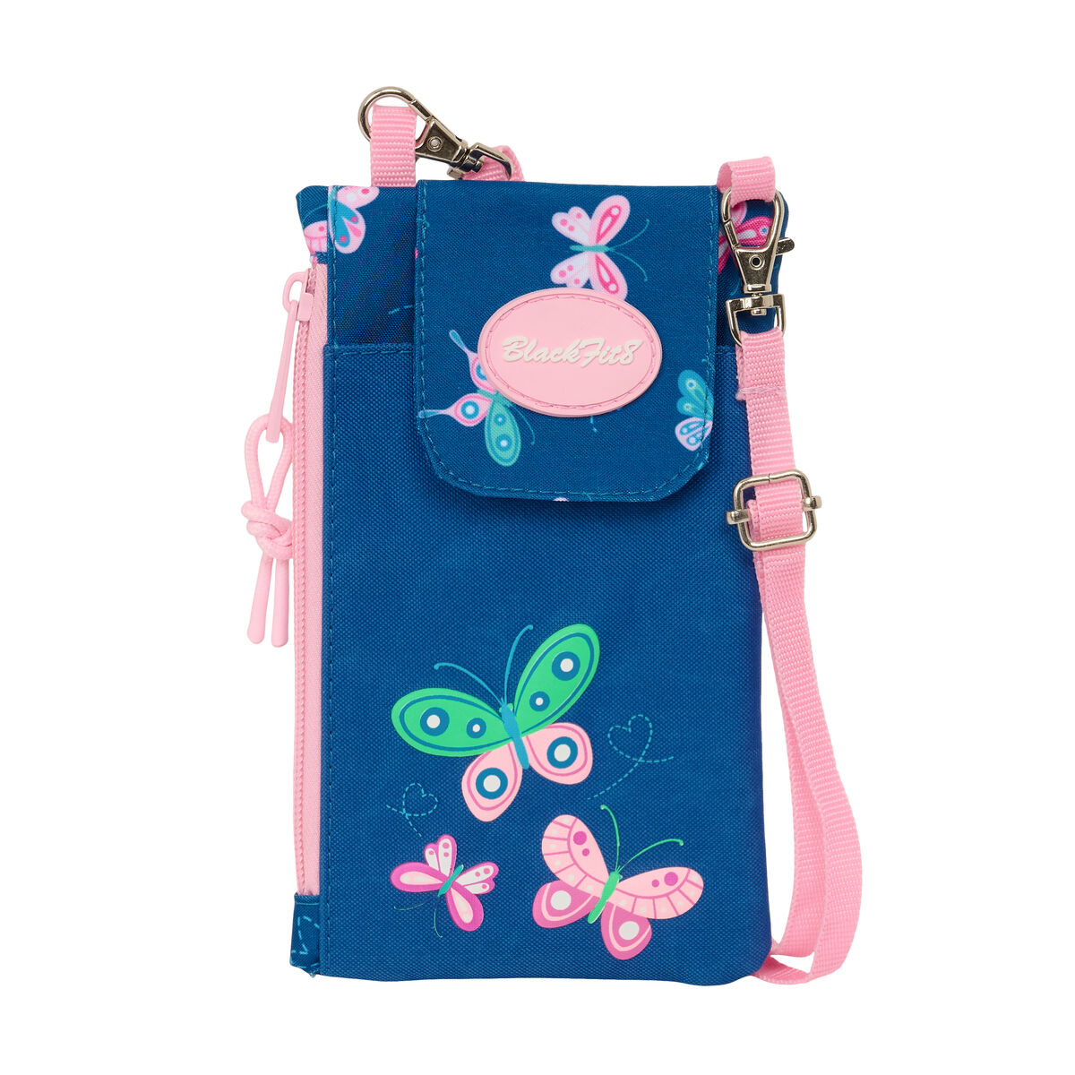 Purse BlackFit8 Mariposas Multicolour