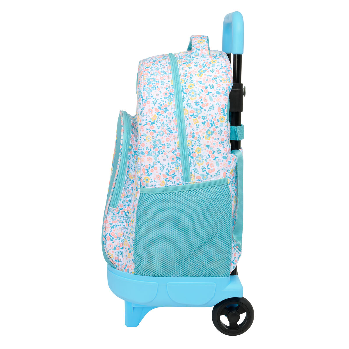 School Rucksack with Wheels Moos Fiori Multicolour 33 x 45 x 22 cm