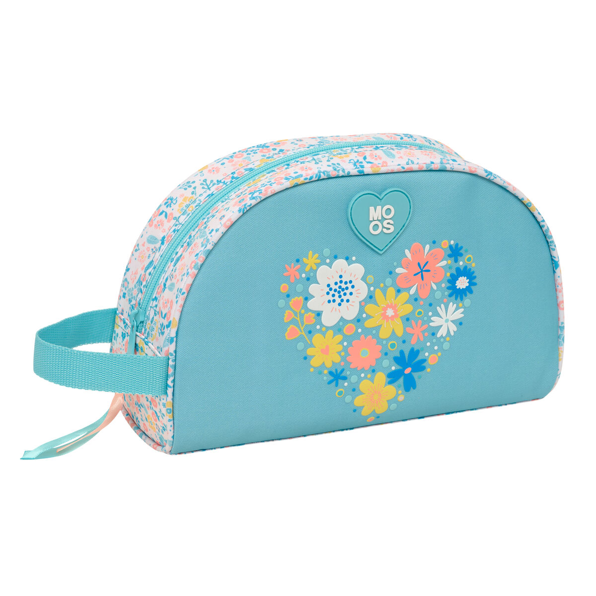 Travel Vanity Case Moos Fiori Multicolour Recyclable 28 x 18 x 10 cm Travel Vanity Case Moos Fiori Multicolour Recyclable 28 x 18 x 10 cm