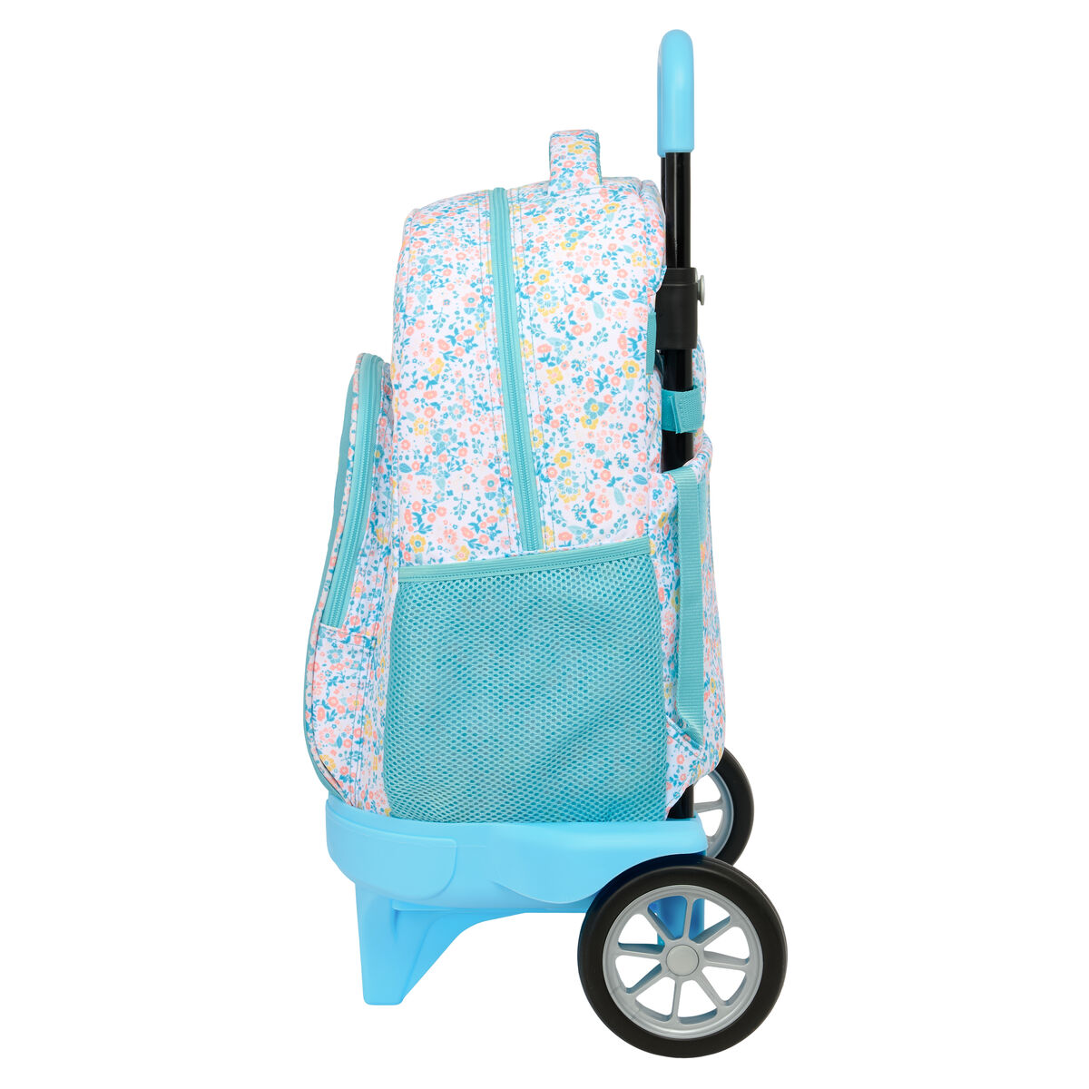 School Rucksack with Wheels Moos Fiori Multicolour 33 x 45 x 22 cm