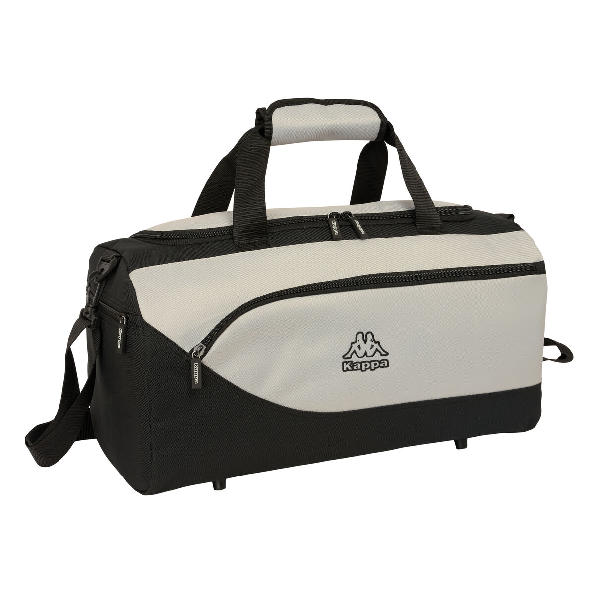 Sports bag Kappa Grey Black Grey 50 x 25 x 25 cm